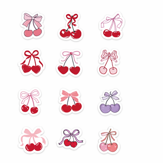12 Cherry Stickers