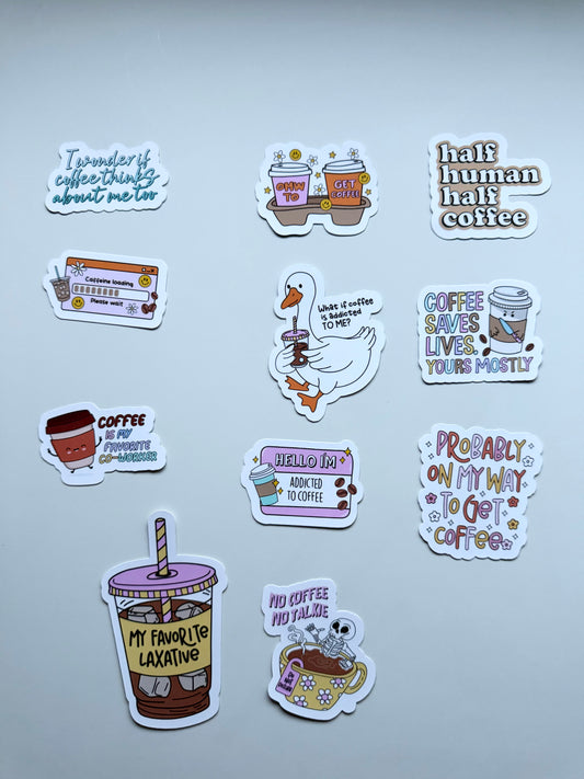 Funny Coffee Lover stickers