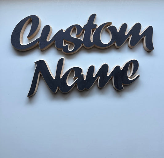 Custom Wooden Name Sign (Personalized name decor)