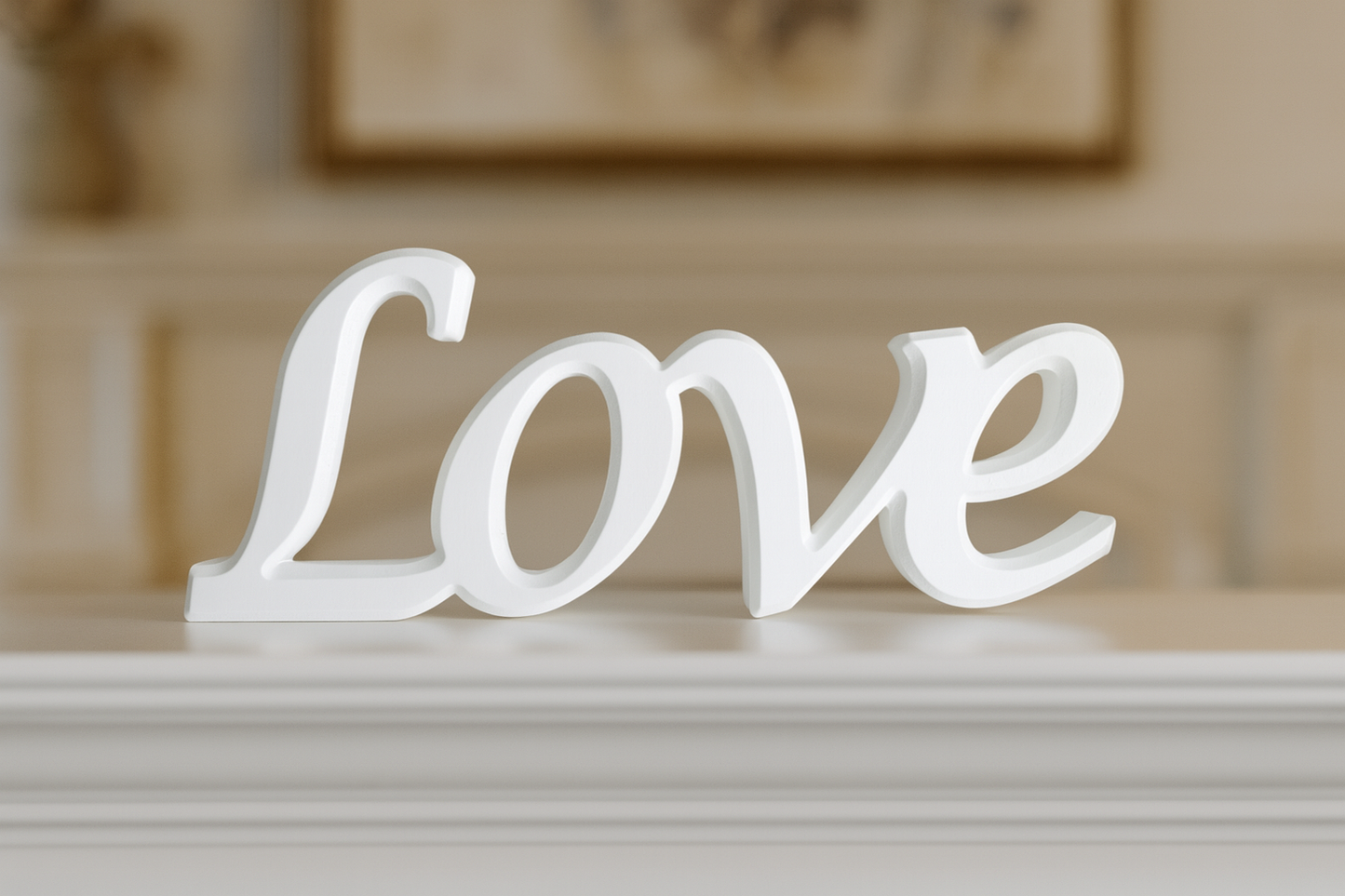 Wood Love Sign
