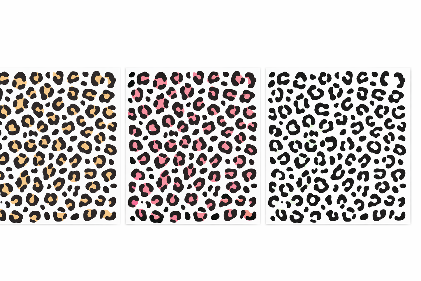 12×12" double-layered leopard print